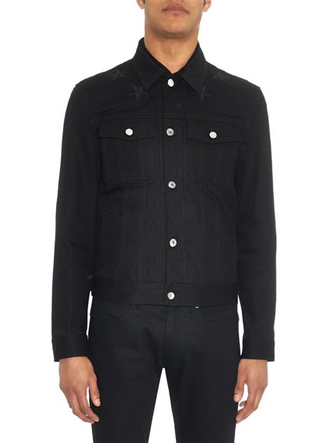 givenchy jacket black white|Givenchy denim jacket men.